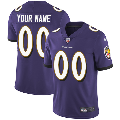 Nike Ravens Purple Men's Customized Vapor Untouchable Player Limited Jersey