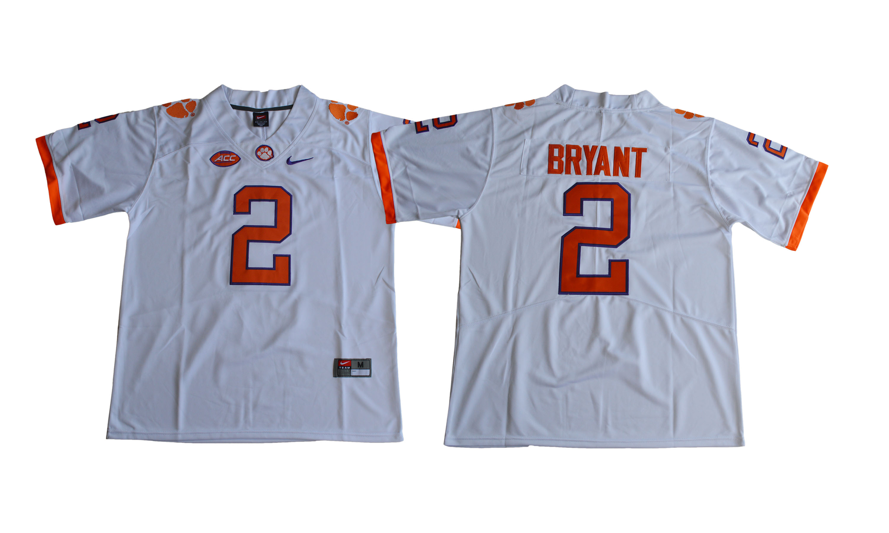 Clemson Tigers 2 Kelly Bryant White College Football Jersey