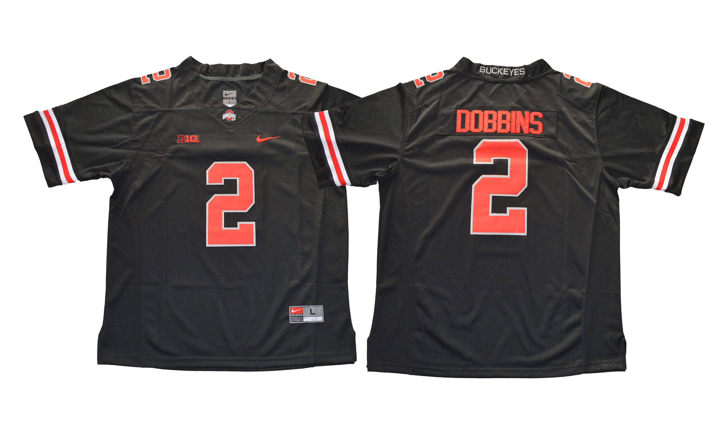 Ohio State Buckeyes 2 J.K. Dobbins Black College Football Jersey