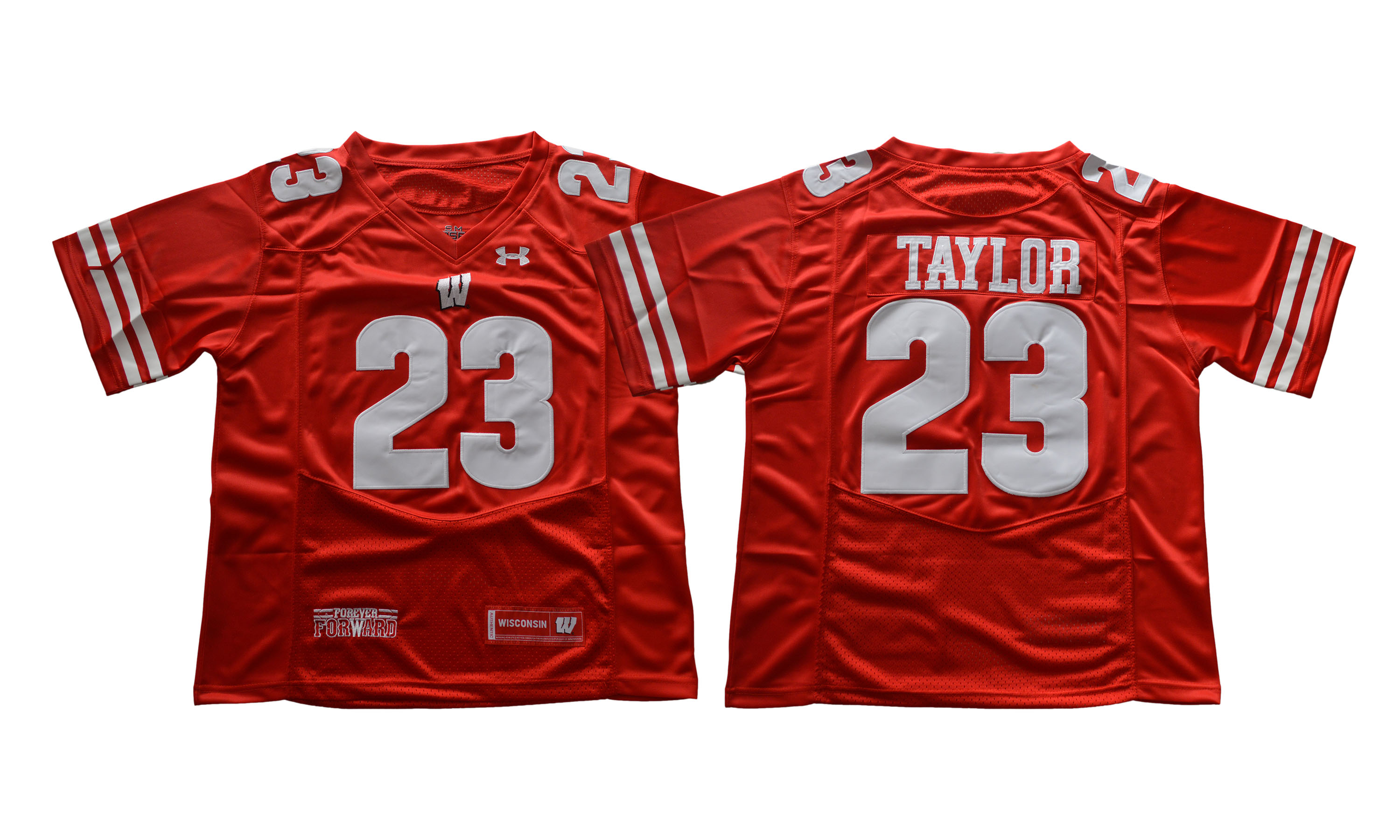 Wisconsin Badgers 23 Jonathan Taylor Red College Football Jersey