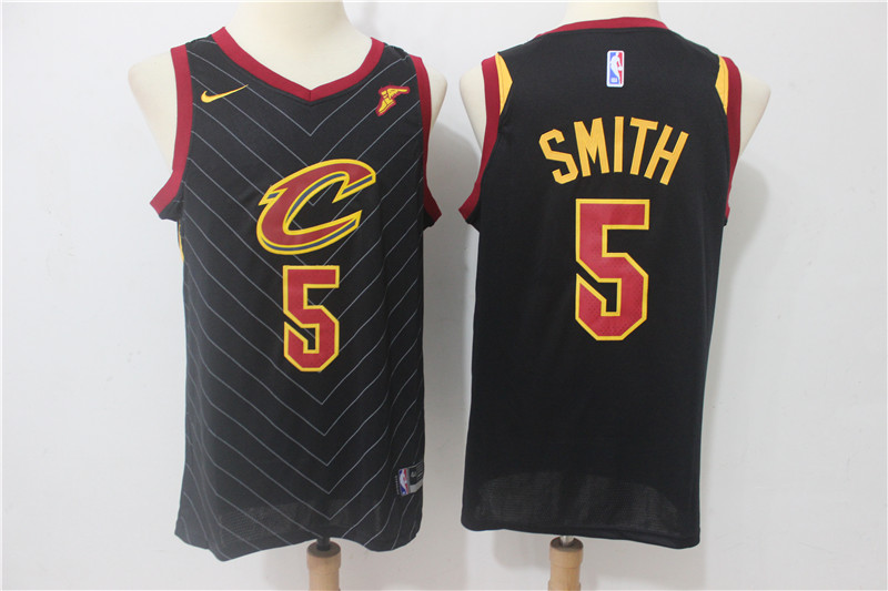 Cavaliers 5 J.R. Smith Black Nike Swingman Jersey