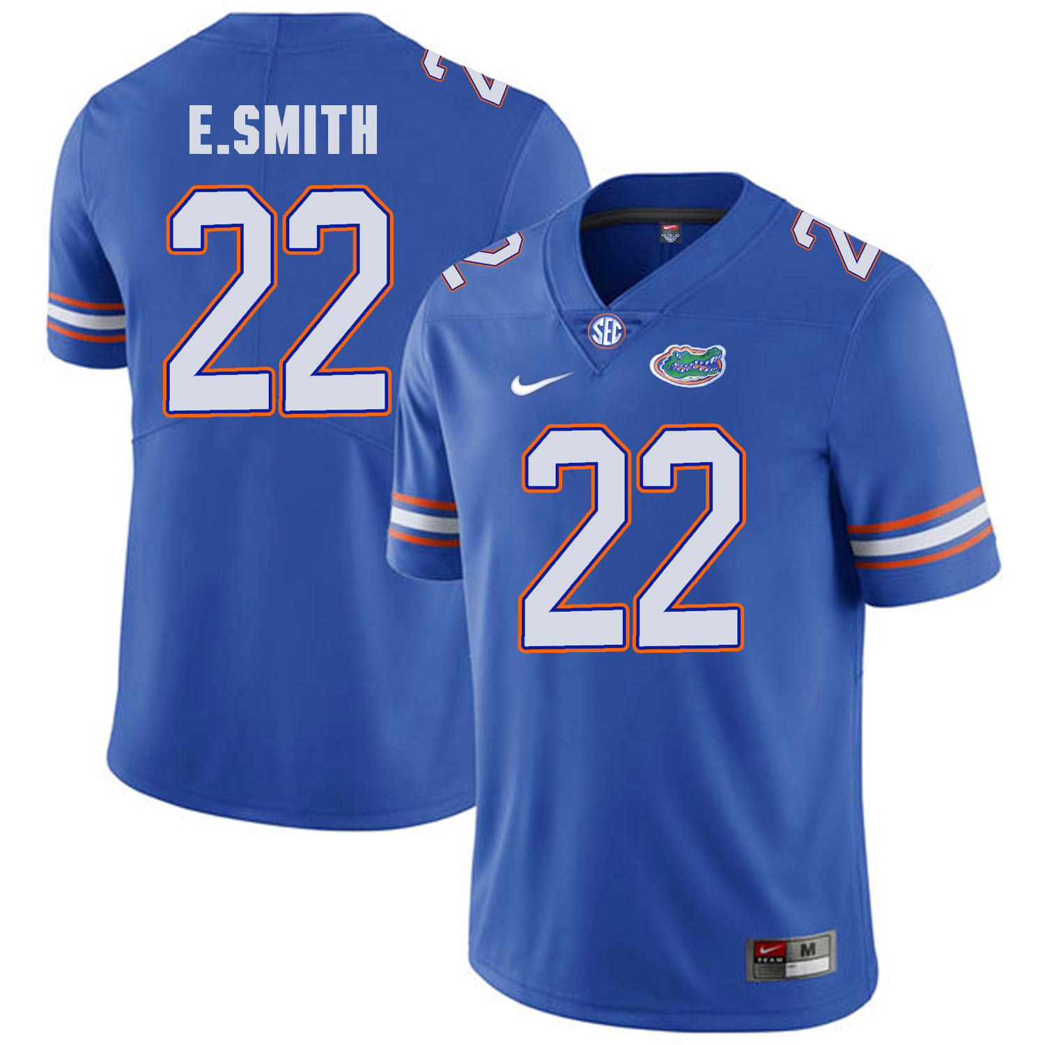 Florida Gators 22 E.Smith Blue College Football Jersey - Click Image to Close