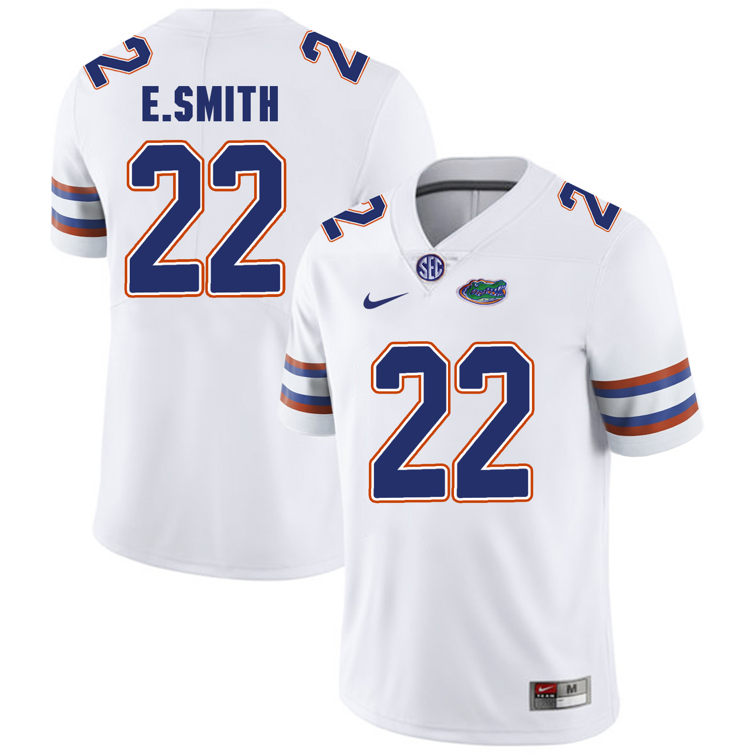 Florida Gators 22 E.Smith White College Football Jersey
