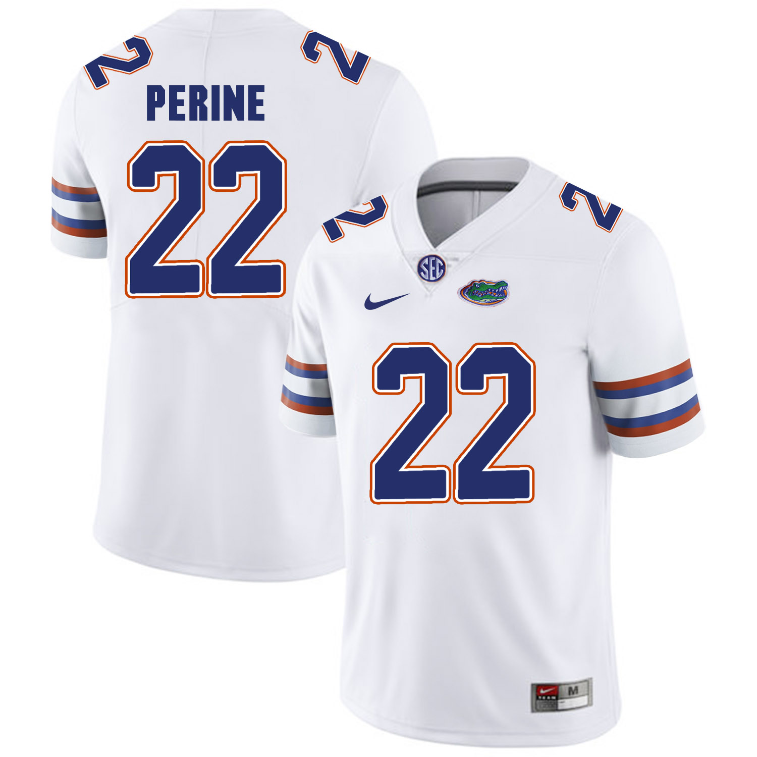 Florida Gators 22 Lamical Perine White College Football Jersey - Click Image to Close
