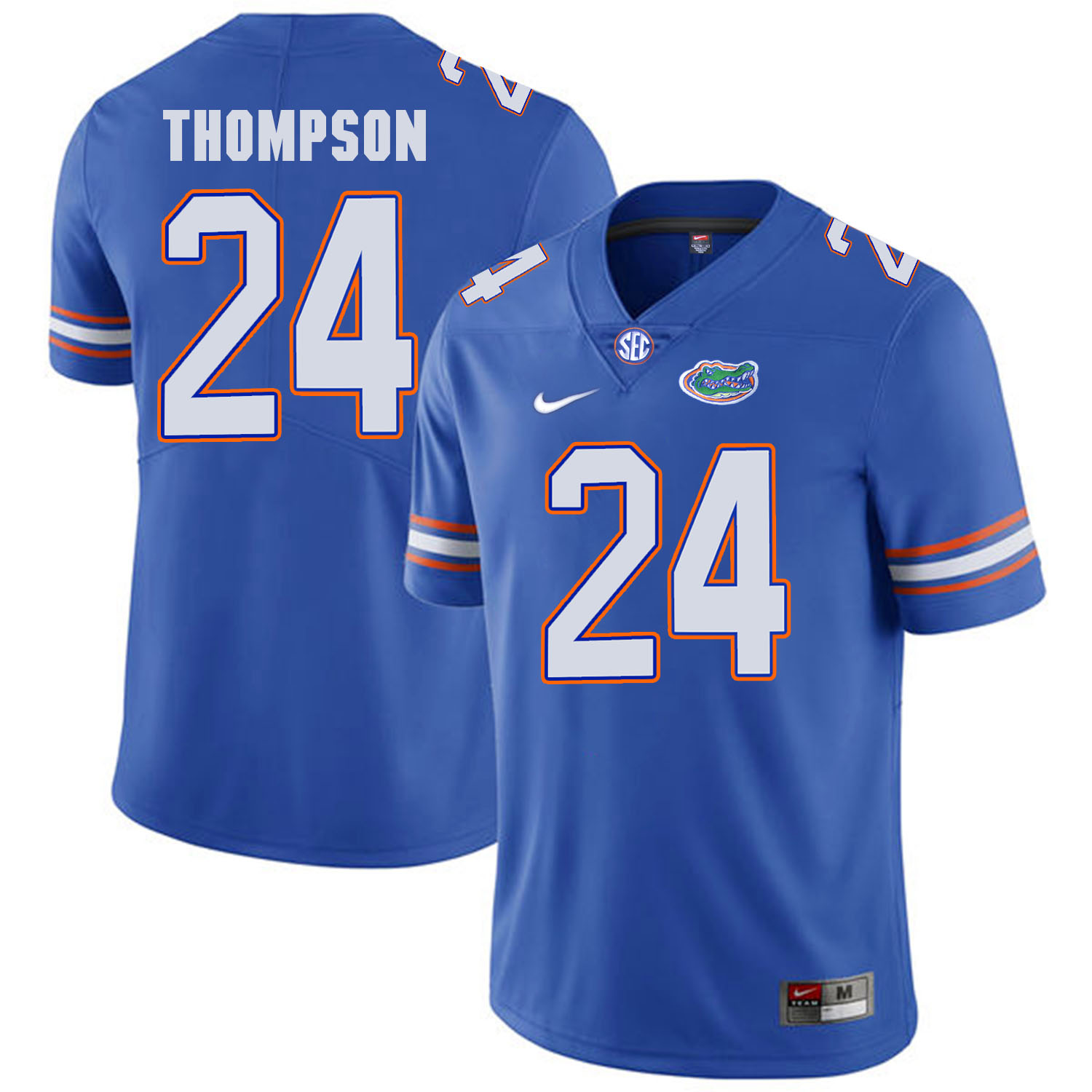Florida Gators 24 Mark Thompson Blue College Football Jersey