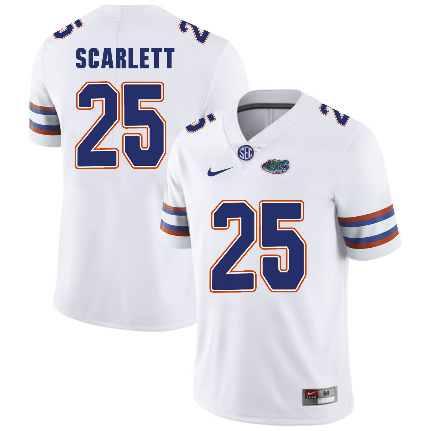 Florida Gators 25 Jordan Scarlett White College Football Jersey