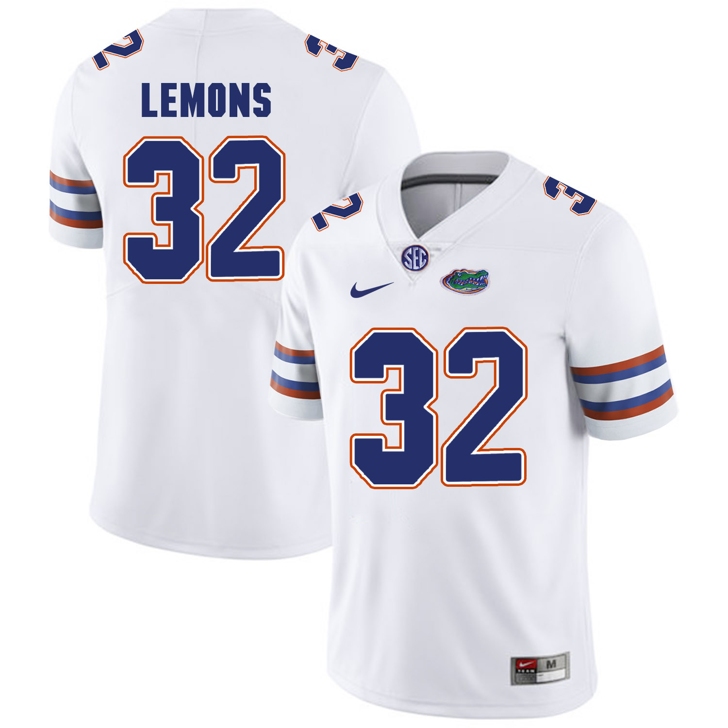 Florida Gators 32 Adarius Lemons White College Football Jersey