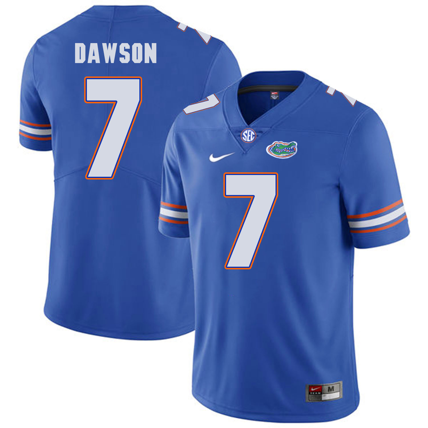 Florida Gators 7 Duke Dawson Blue College Football Jersey - Click Image to Close