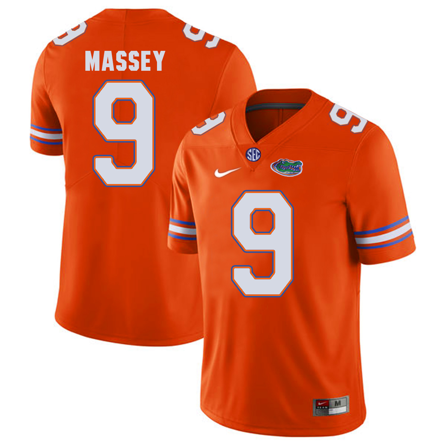 Florida Gators 9 Dre Massey Orange College Football Jersey