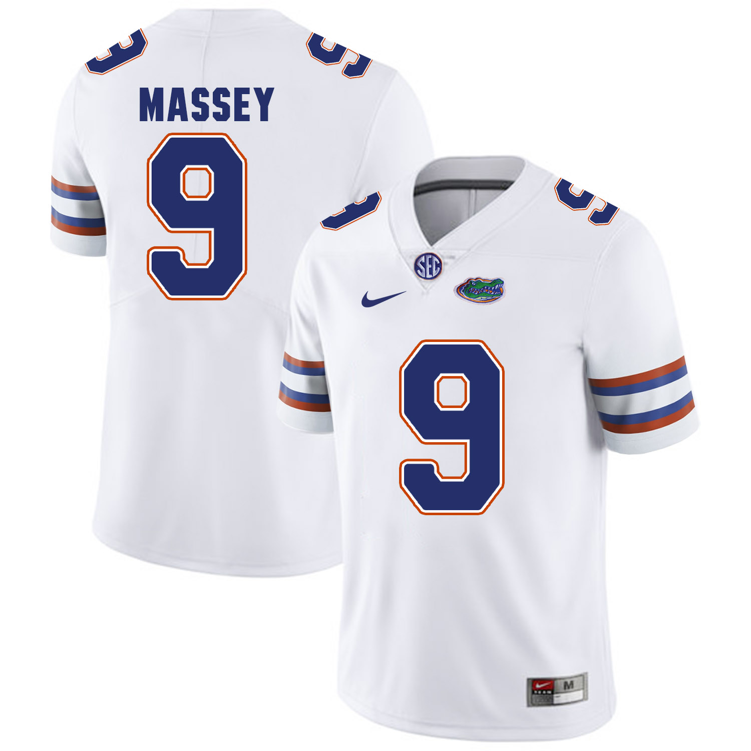 Florida Gators 9 Dre Massey White College Football Jersey