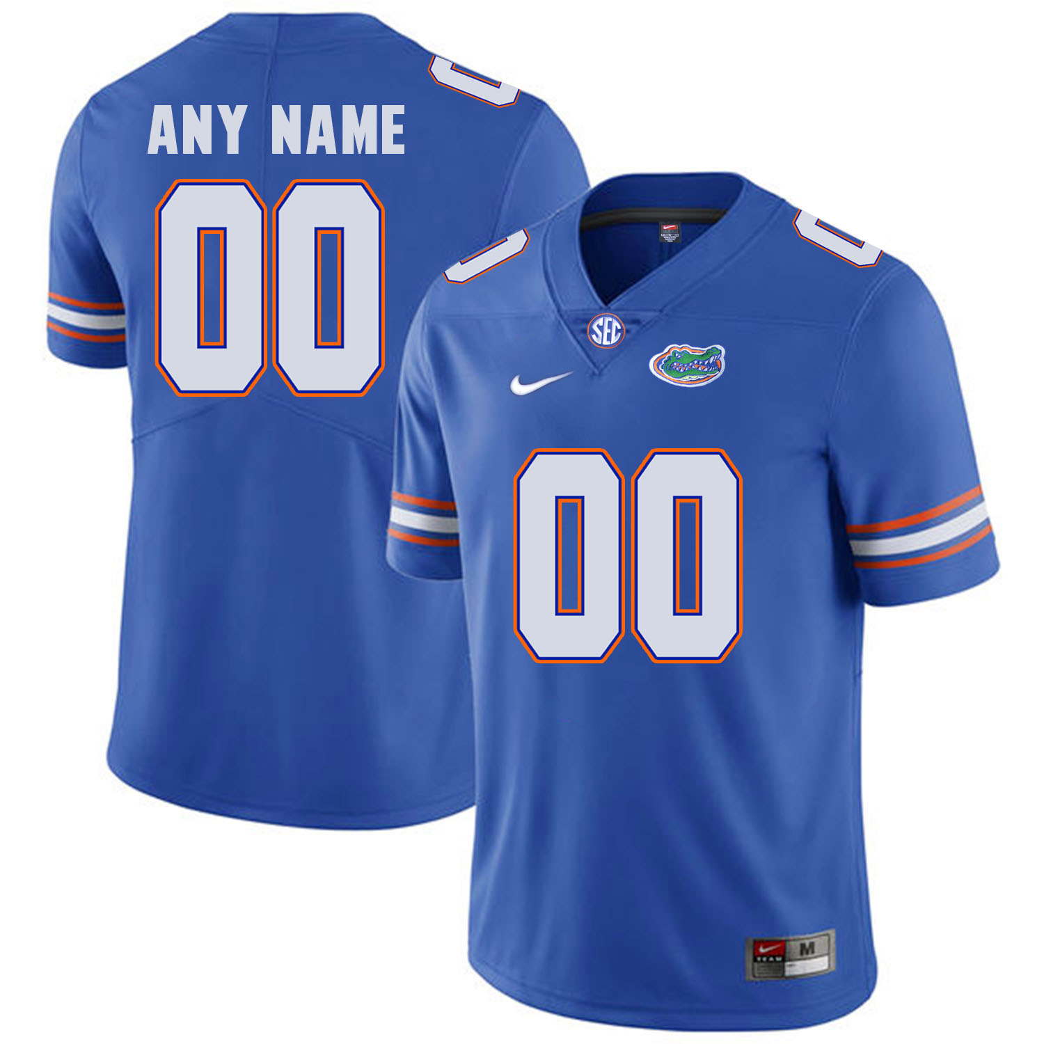 Florida Gators Men's Blue Customized College Football Jersey - Click Image to Close