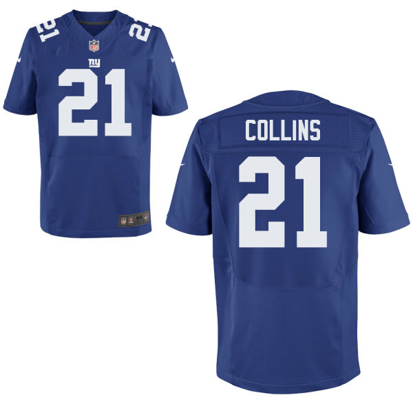 Nike Giants 21 Landon Collins Blue Elite Jersey