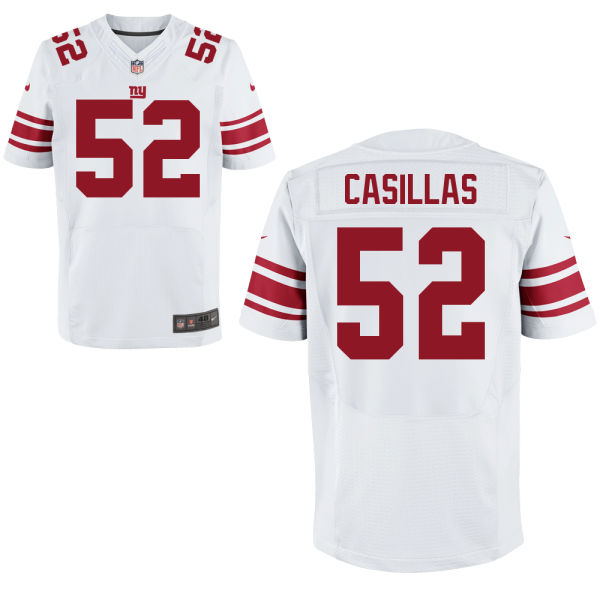Nike Giants 52 Jonathan Casillas White Elite Jersey