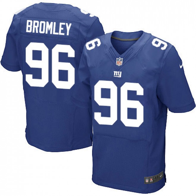 Nike Giants 96 Jay Bromley Blue Elite Jersey