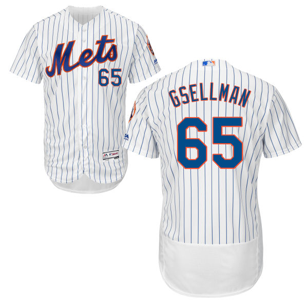 Mets 65 Robert Gsellman White Flexbase Jersey - Click Image to Close