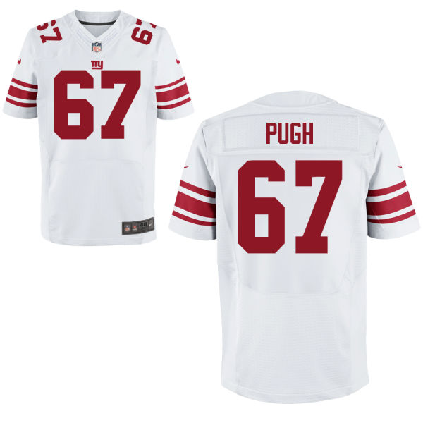 Nike Giants 67 Justin Pugh White Elite Jersey