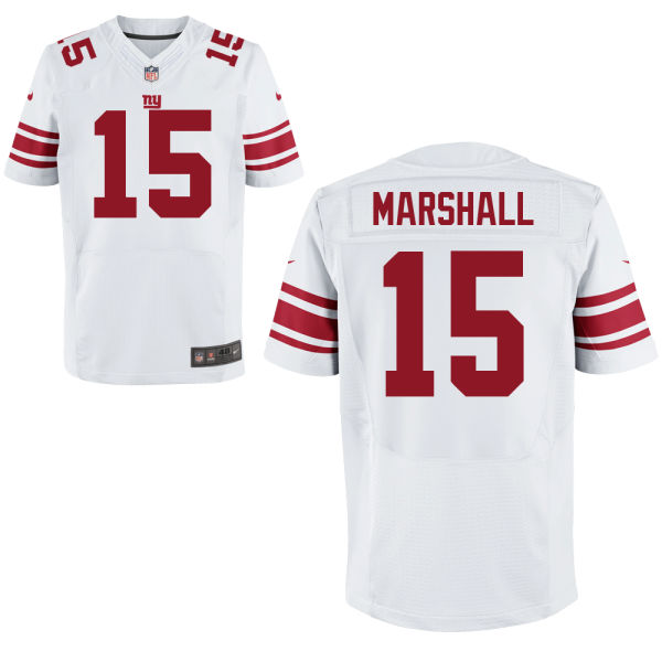 Nike Giants 15 Brandon Marshall White Elite Jersey