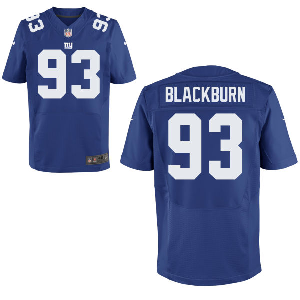 Nike Giants 93 Chase Blackburn Blue Elite Jersey