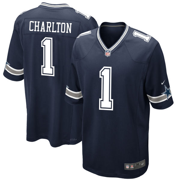 Nike Dallas Cowboys Taco Charlton Navy 2017 Draft Pick Elite Jersey