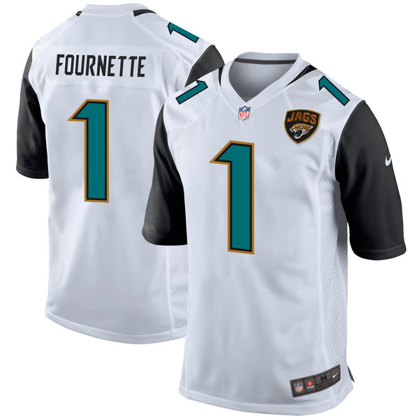 Nike Jacksonville Jaguars Leonard Fournette White 2017 Draft Pick Elite Jersey