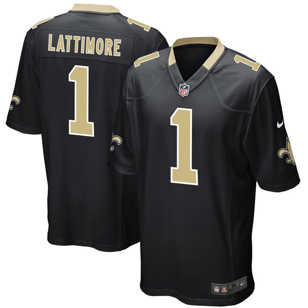 Nike New Orleans Saints Marshon Lattimore Black 2017 Draft Pick Elite Jersey