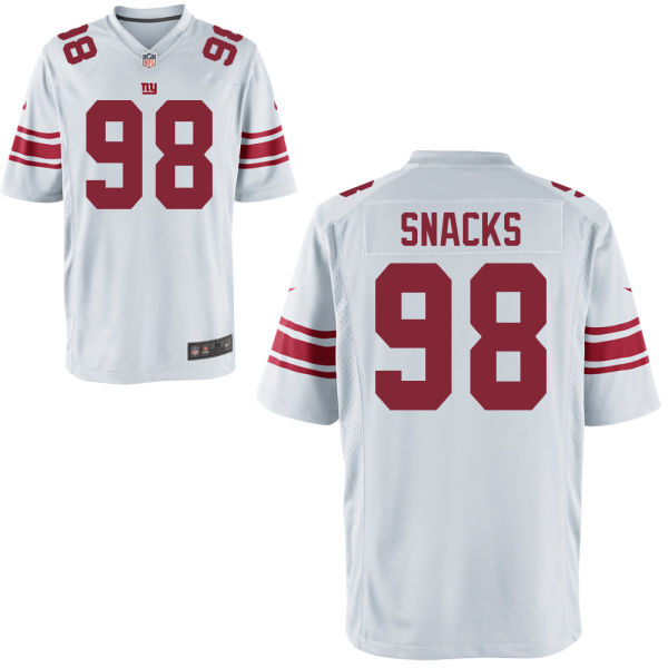 Nike Giants 98 Snacks White Youth Game Jersey