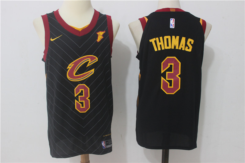 Cavaliers 3 Isaiah Thomas Black Nike Authentic Jersey - Click Image to Close