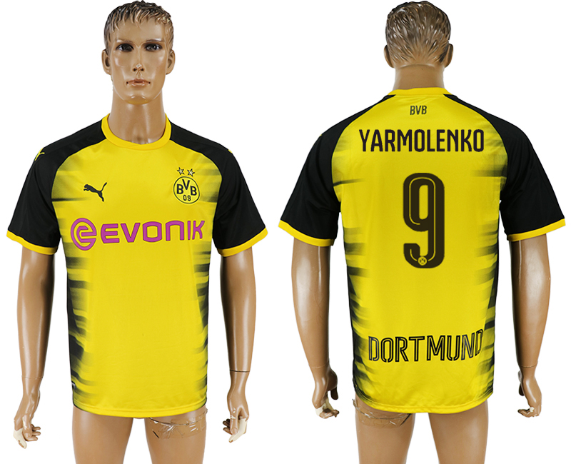 2017-18 Dortmund 9 YARMOLENKO International Thailand Soccer Jersey