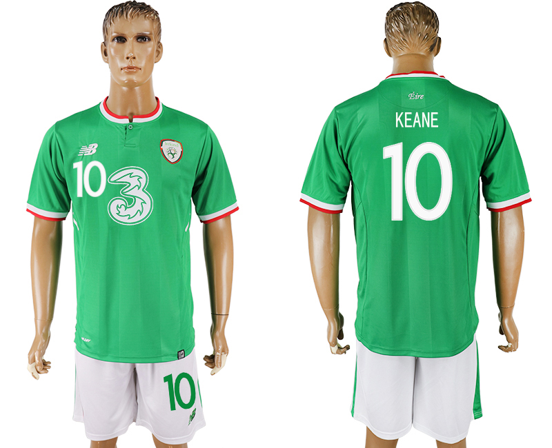2017-18 Ireland Republic 10 KEANE Home Soccer Jersey