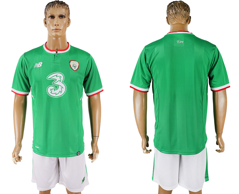 2017-18 Ireland Republic Home Soccer Jersey
