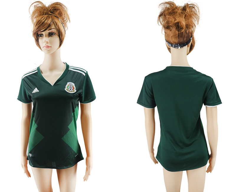2017-18 Mexico Home Women Soccer Jersey