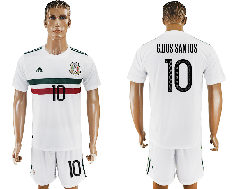 2017-18 Mexico 10 G.DOS SANTOS Away Soccer Jersey