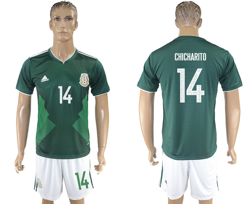 2017-18 Mexico 14 CHICHARITO Home Soccer Jersey 2017-18 Mexico 14 CHICHARITO Home Soccer Jersey