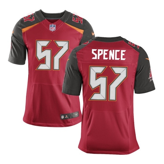 Nike Buccaneers 57 Noah Spence Red Elite Jersey - Click Image to Close