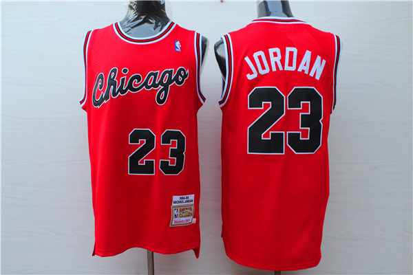 Bulls 23 Michael Jordan Red 1984-85 Hardwood Classics Jersey