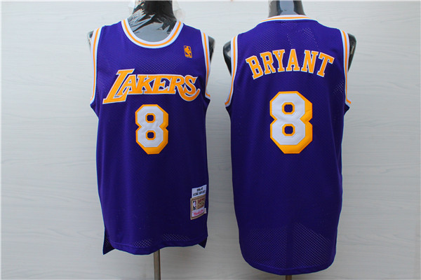 Lakers 8 Kobe Bryant Purple 1996-97 Hardwood Classics Jersey