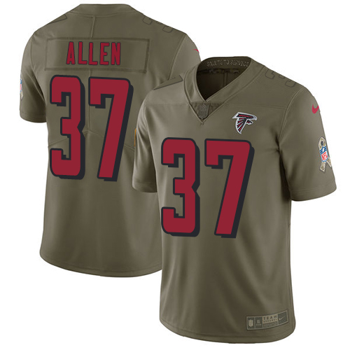 Nike Falcons 37 Ricardo Allen Olive Salute To Service Limited Jersey