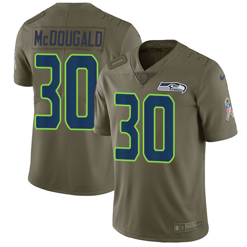 Nike Seahawks 30 Bradley McDougald Olive Salute To Service Limited Jersey