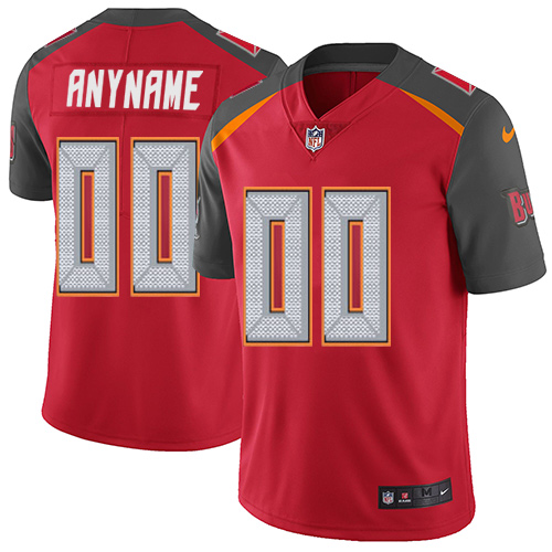 Nike Buccaneers Red Men's Customized Vapor Untouchable Player Limited Jersey