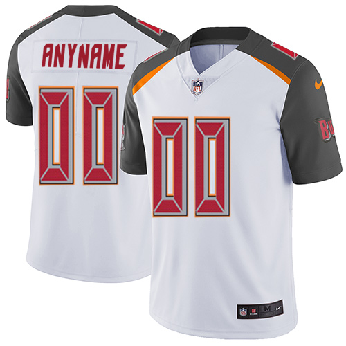 Nike Buccaneers White Men's Customized Vapor Untouchable Player Limited Jersey