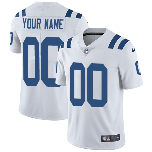 Nike Colts White Men's Customized Vapor Untouchable Player Limited Jersey