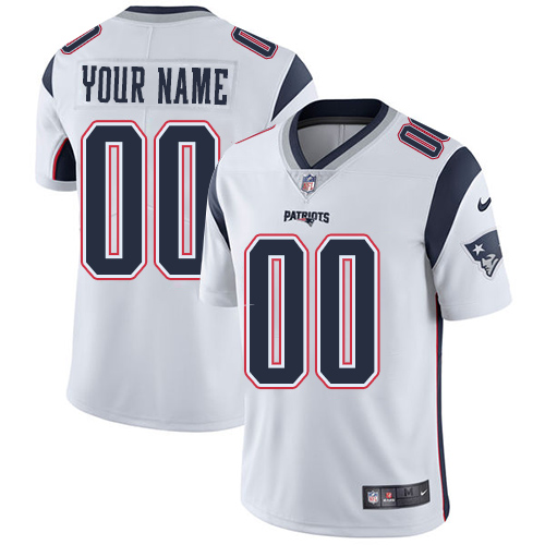 Nike Patriots White Men's Customized Vapor Untouchable Player Limited Jersey