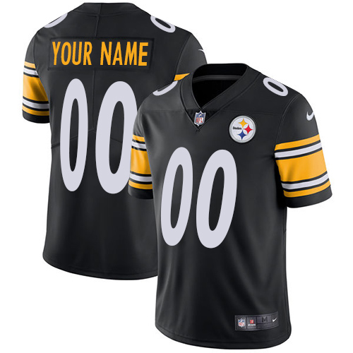 Nike Steelers Black Men's Customized Vapor Untouchable Player Limited Jersey