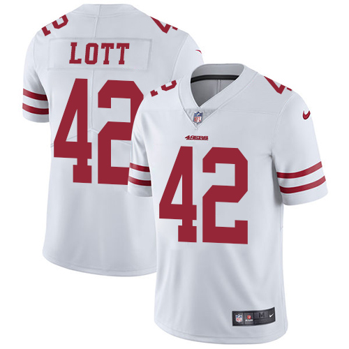 Nike 49ers 42 Ronnie Lott White Youth Vapor Untouchable Player Limited Jersey Nike 49ers 42 Ronnie Lott White Youth Vapor Untouchable Player Limited Jersey