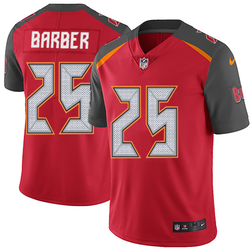 Nike Buccaneers 25 Peyton Barber Red Youth Vapor Untouchable Player Limited Jersey