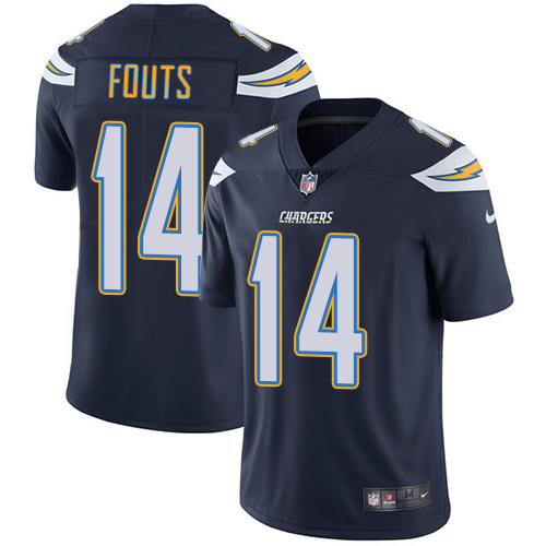 Nike Chargers 14 Dan Fouts Navy Vapor Untouchable Player Limited Jersey