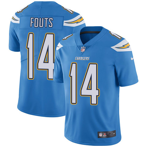 Nike Chargers 14 Dan Fouts Powder Blue Vapor Untouchable Player Limited Jersey