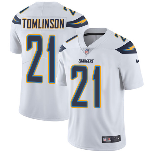 Nike Chargers 21 LaDainian Tomlinson White Vapor Untouchable Player Limited Jersey