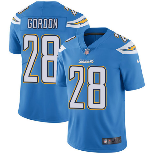 Nike Chargers 28 Melvin Gordon Powder Blue Youth Vapor Untouchable Player Limited Jersey