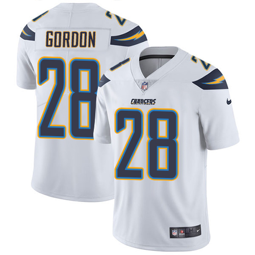 Nike Chargers 28 Melvin Gordon White Youth Vapor Untouchable Player Limited Jersey